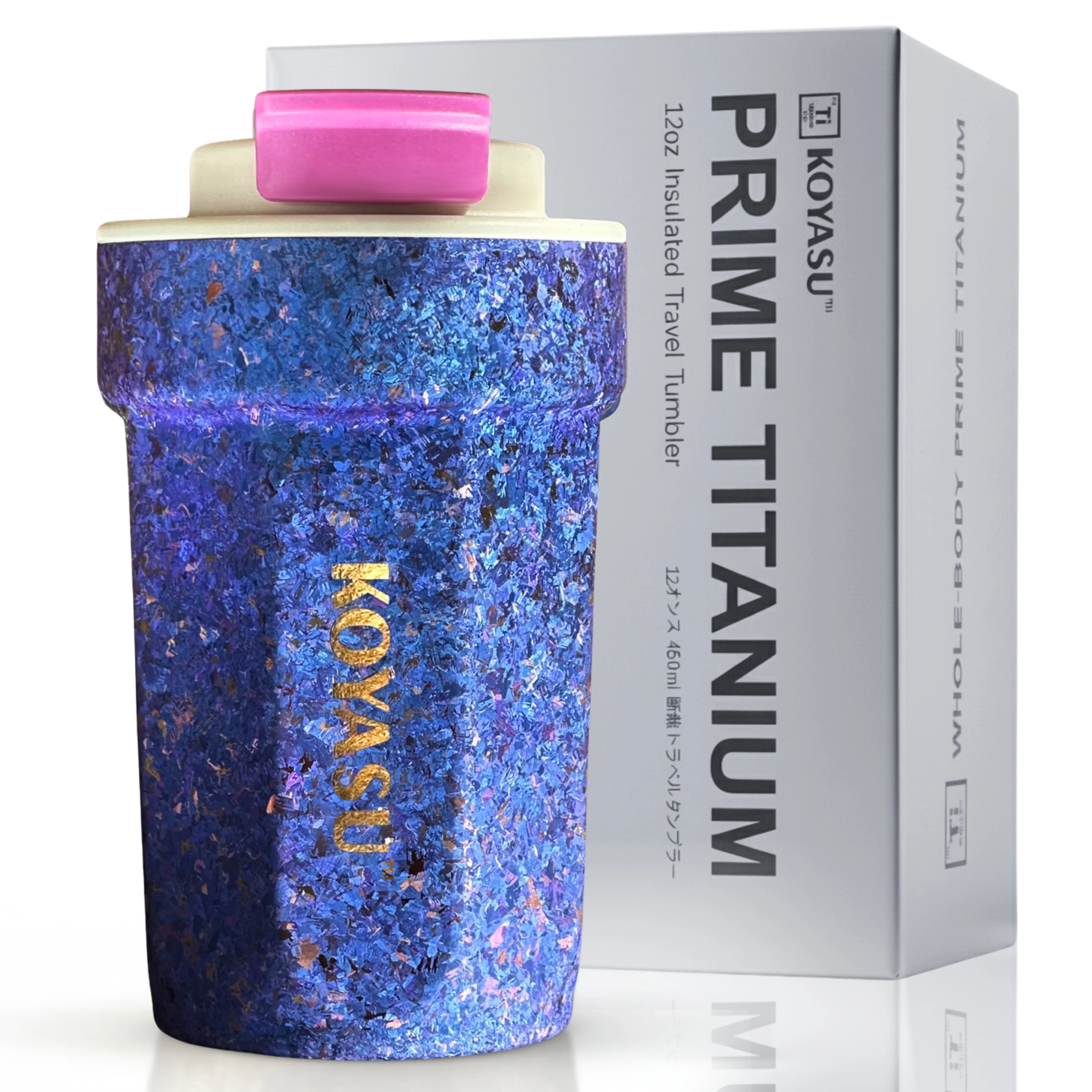 KOYASU Prime 12oz Pure Titanium Tumbler - Vacuum Insulated (Aurora & Frost Series)