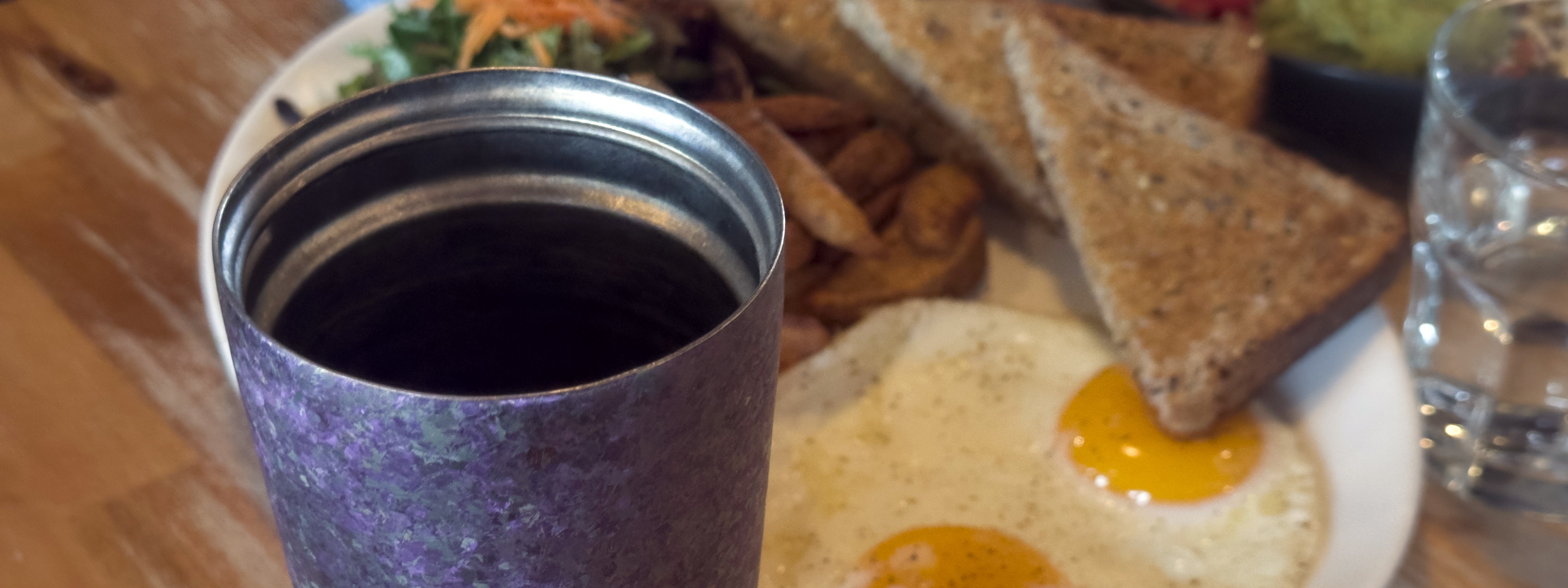 koyasu whole body titanium cup mug tumbler thermos bottle breakfast table